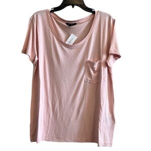 Banana Republic Light Pink Short Sleeve Tee With Front Pocket Size XL